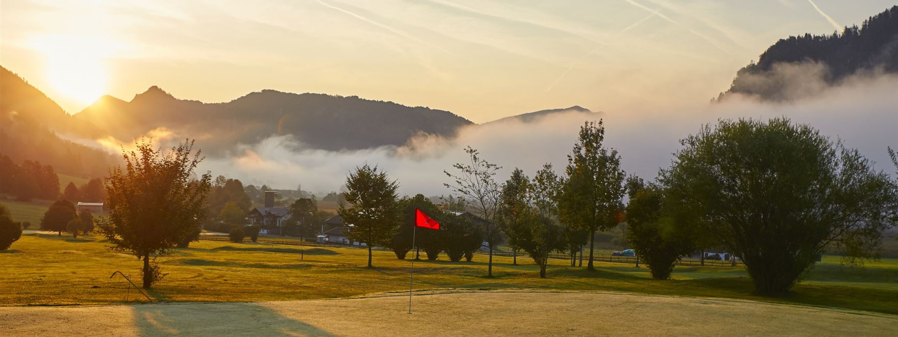 Sonnenaufgang Golfgrün