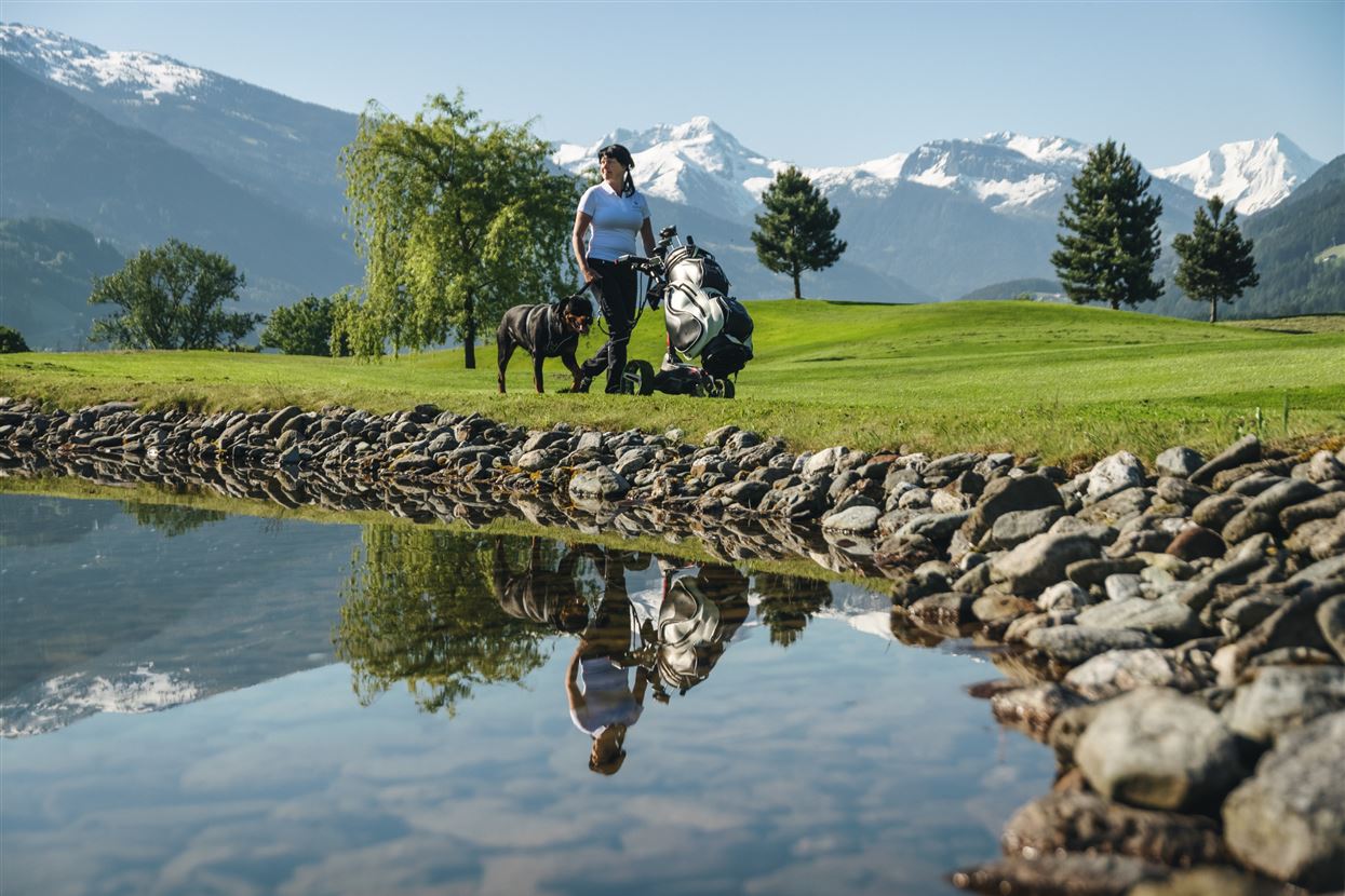 Golf mit Hund