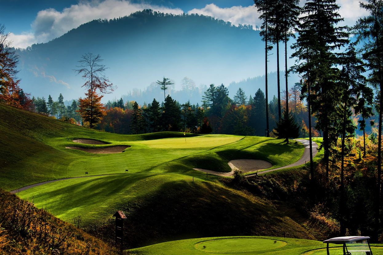 Golfplatz Adamstal Abschlag