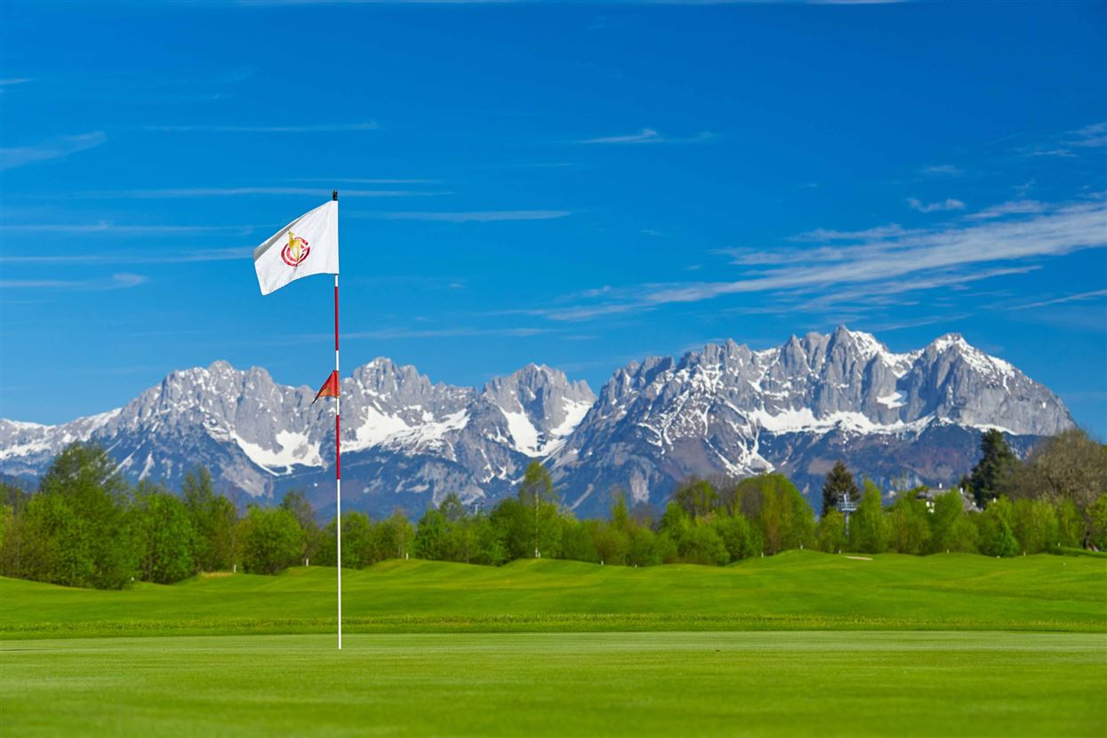 Golfplatz Kitzbühel Kaps vor dem Wilden Kaiser