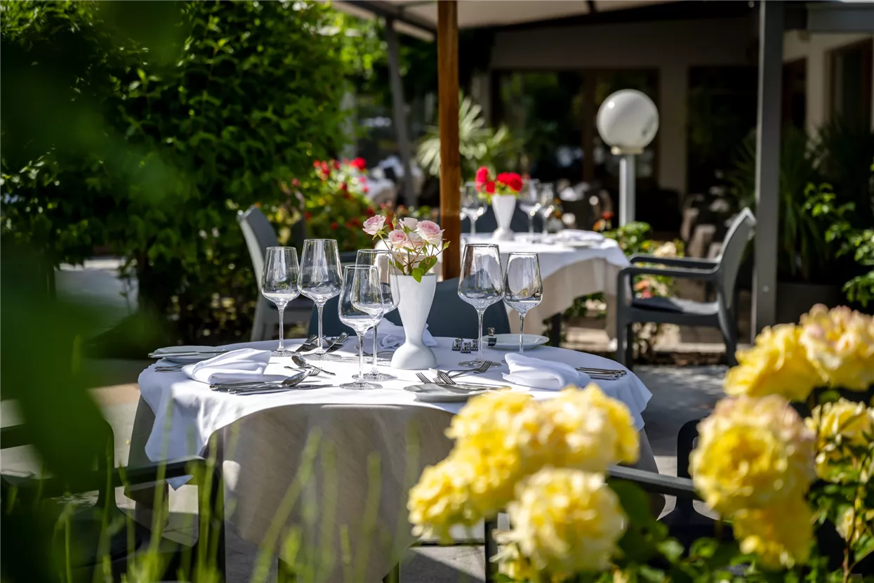 Abendessen im Garten
